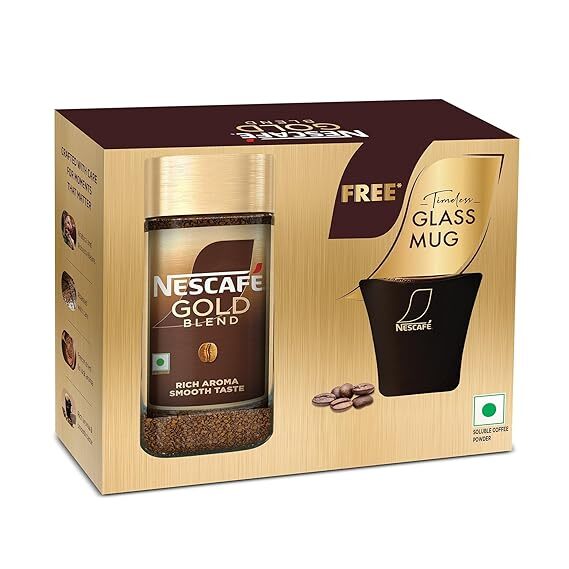 Nescafe Classic Gold Blend free glass Mug 100g