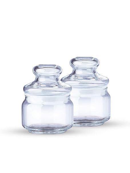 Ocean Storage Popjar With Glass Cover B02511, 325ML 2pcs