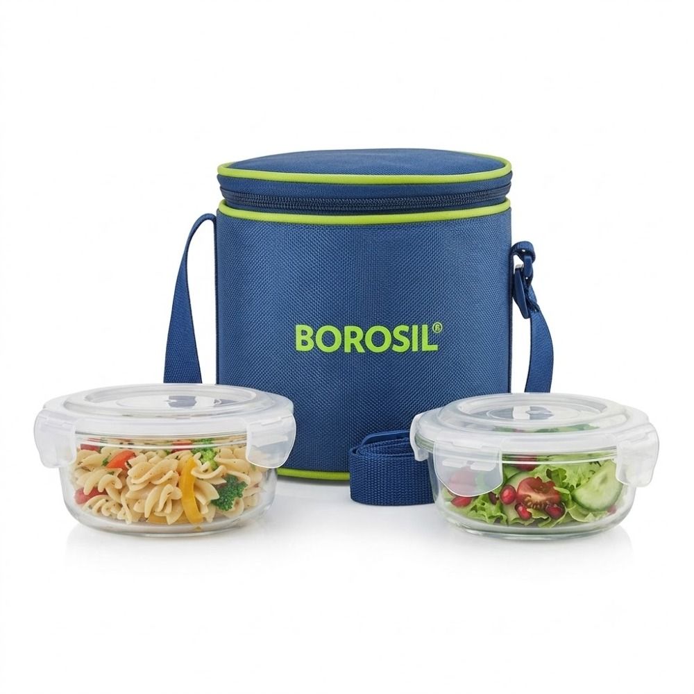 Borosil Glass Lunch Box Round 1U