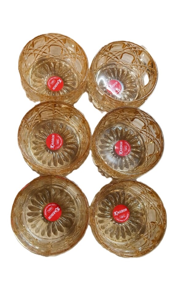 Karbon Luxry Glass Bowl 6 pcs 130ML