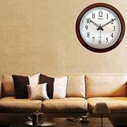 President Wooden Look Round Home Fancy Big Size Latest Antique Ticking Movement Wall Clock