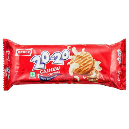 Parle 20 20 Cashew Coockies, 65G
