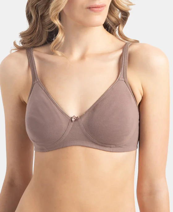 Jockey Woman Essence Wire-Free Shaper Bra Deep Taupe Stretch 1722-01 (Size 36B) 1PC