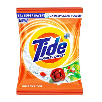 Tide Double Power Jasmine & Rose 8Kg