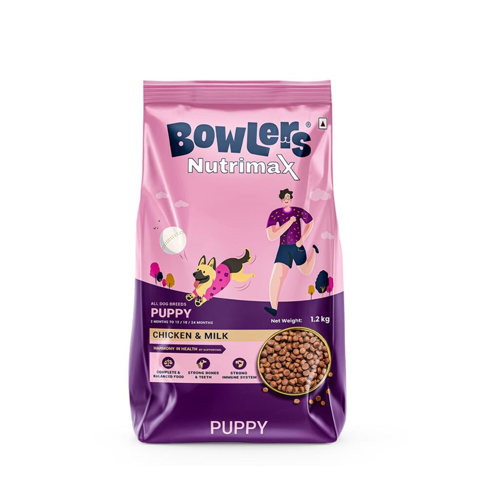 Bowlers Nutrimax Puppy Dry Dog Food Chicken & Milk, 100G