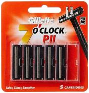 Gillette 7 'o' Clock PII Cartridge - 5 Cartridges