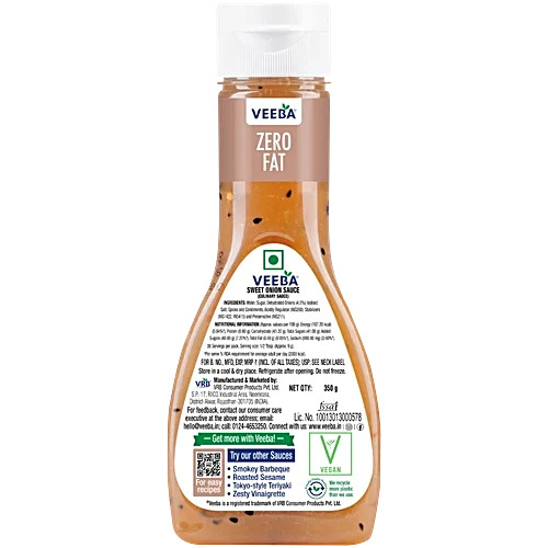 Veeba Zero Fat Select Sweet Onion Sauce 350g