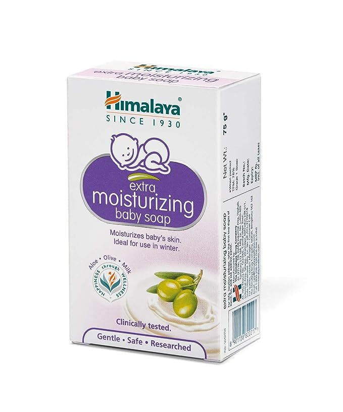 Himalaya extra moisturizing baby soap, 75 gm