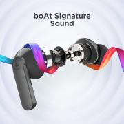 boAt Airdopes 121 Pro True Wireless Earbuds Signature Sound,Quad Mic Enx,Low Latency Mode for Gaming,50H Playtime,Iwp,Ipx4,Battery Indicator Screen(Active Black),in-Ear