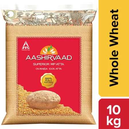 Aashirvaad Whole Wheat Atta, 10 kg