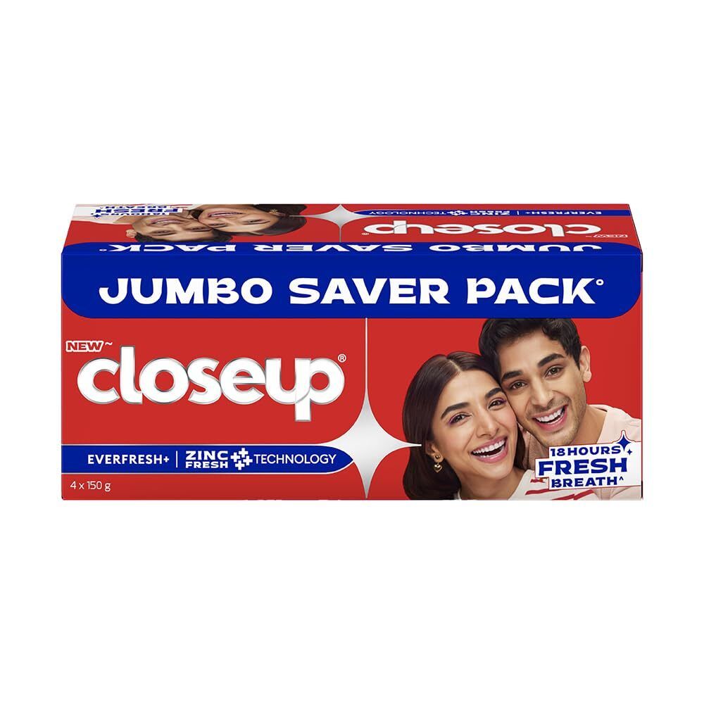 Closeup Jumbo Saver Pack 4 Tubes Tooth Paste 600gm
