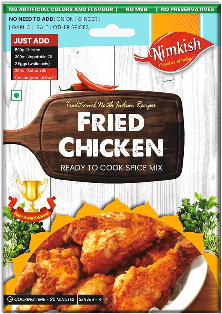 Nimkish Fried Chicken Ready to Cook Spice Mix Masala 40g