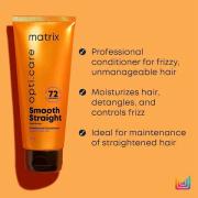 MATRIX Opti.Care Professional ANTI-FRIZZ Conditioner | For Salon Smooth, Straight hair | with Shea Butter (196g)