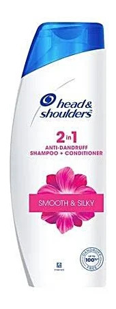 Head & Shoulders Anti-Dandruff Shampoo 2 In 1 Smooth & Silky, 180Ml