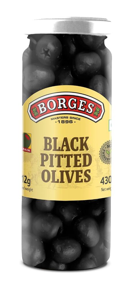 Borges Black Pitted Olives 430gm