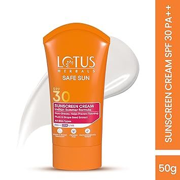 Lotus Herbals Safesun SPF 30 Sunscreen Cream 50GM