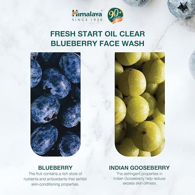 Himalaya Fresh Start Oil Clear Face Wash Blueberry, 100 ml