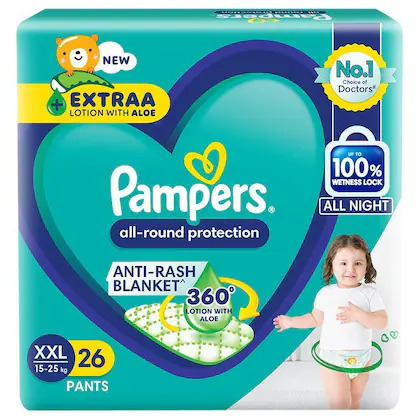 Pampers All-Round Protection Anti-Rash Blanket XXL 15-25Kg, 26Pants