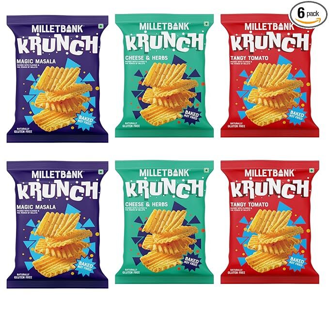 Milletbank Krunch Packed With Flavours Millets 30gm