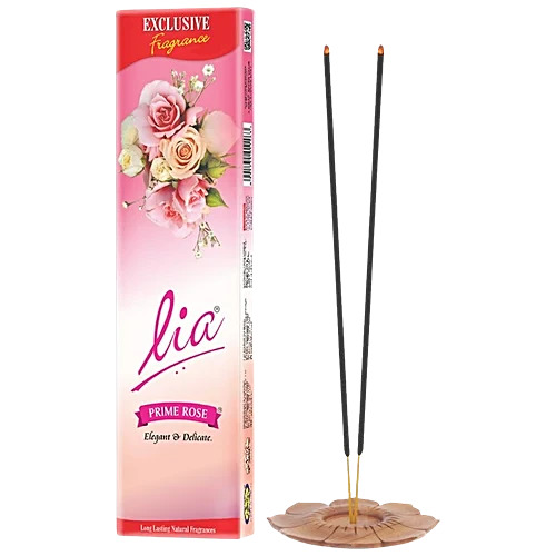 Lia Prime Rose Agarbatti For Daily Puja - Rose Fragrance