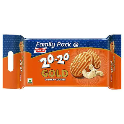 Parle 20 20 Gold Cashew Cookies 561 G