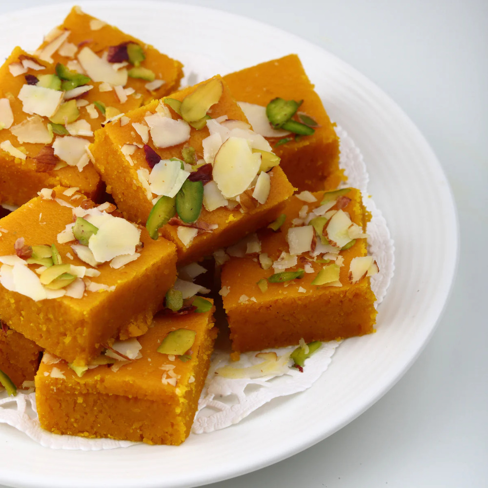 Besan Dry Fruit Burfi Sweet