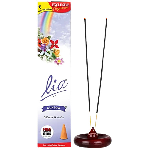 Lia Rainbow Long Thick Sticks Vibrant & Active Exclusive Fragrance, 31g