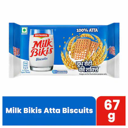 Britannia Milk Bikis Biscuits 66g