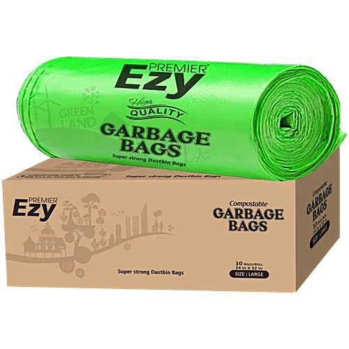 Premier Ezy Compostable Garbage Bags Large 10N