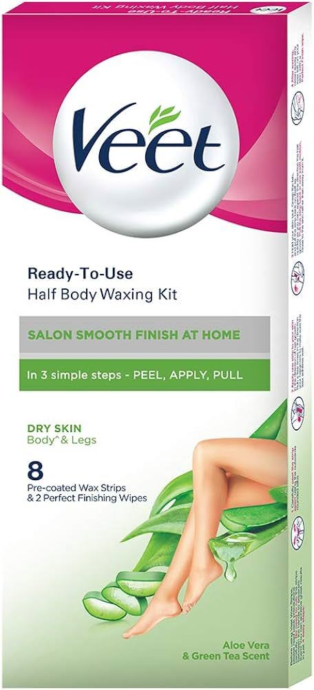 Veet Professional Aloe Ready To use Half Body Wax Strips 8 pcs