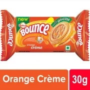 Sunfeast Bounce Creme Biscuits - Orange, 58 g