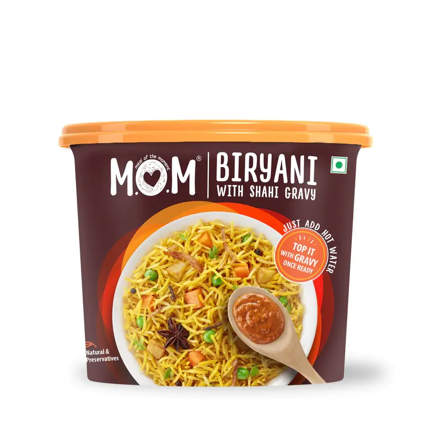 MOM Veg Biryani with Shahi Gravy 140 gm