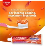 Colgate MaxFresh Orange Spicy Fresh Gel Toothpaste Pack of 2*160 g (320 g)
