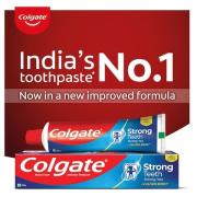 Colgate Strong Teeth Dental Cream Toothpaste Mega Saver 200 g (Pack of 4)