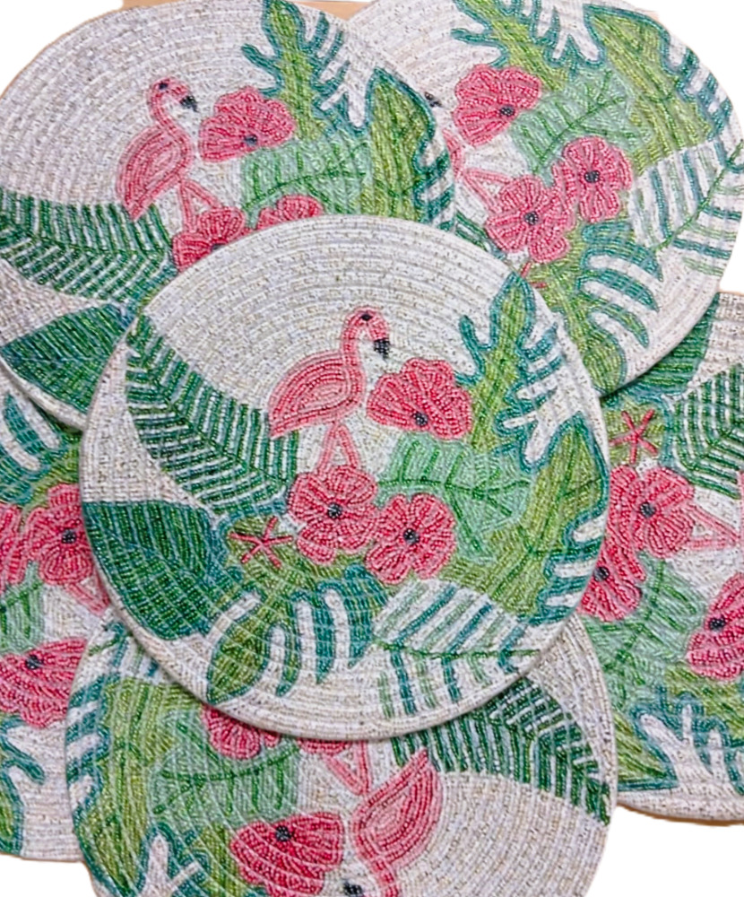 Glamour Textile Mat Round Medium 1Pcs , 17