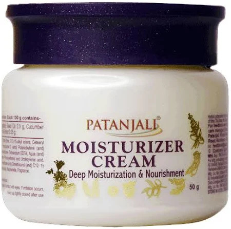 Patanjali Moisturizer - with Shea Butter, Chamomile & Olive Oil, 50 g