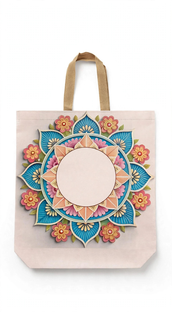 Premium Multicolour Floral Designer Gift Bag with Handle 1N