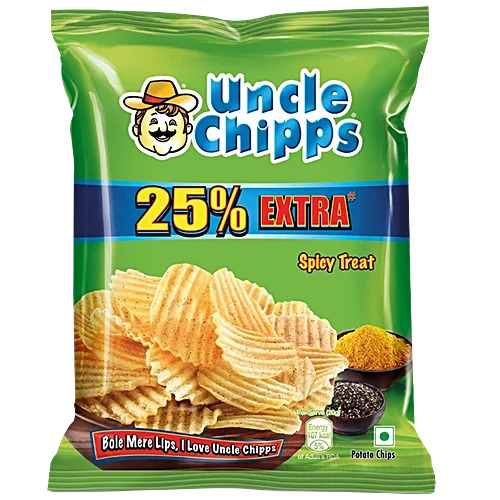 Uncle chipps Spicy Treat, 24 g