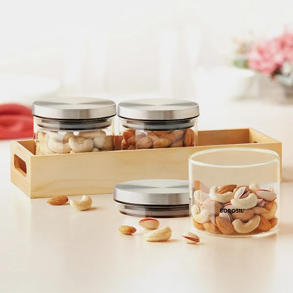 Borosil Everyday Glass Storage Set Of 3