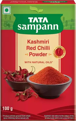Tata Sampann Kashmiri Red Chilli Powder, 100 g