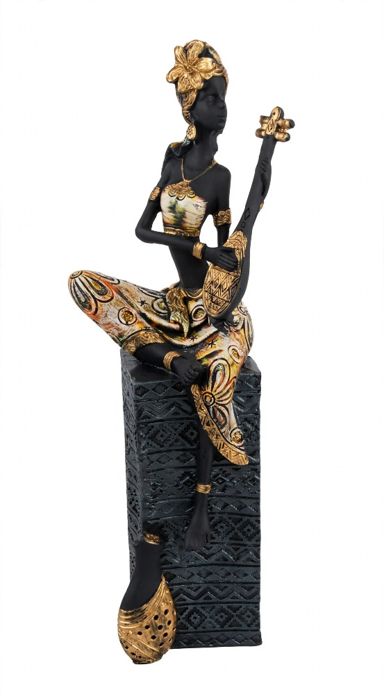 Royal African Lady Musical Decorative Showpiece 1N