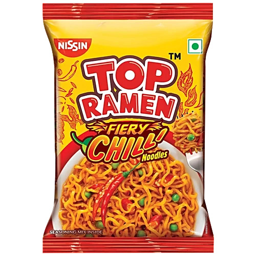 Nissin top ramen fiery chilli noodles 40g