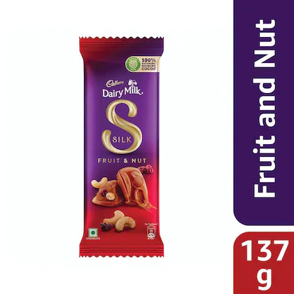 Cadbury Dairy Milk Silk Fruit & Nut Chocolate, 137 gm