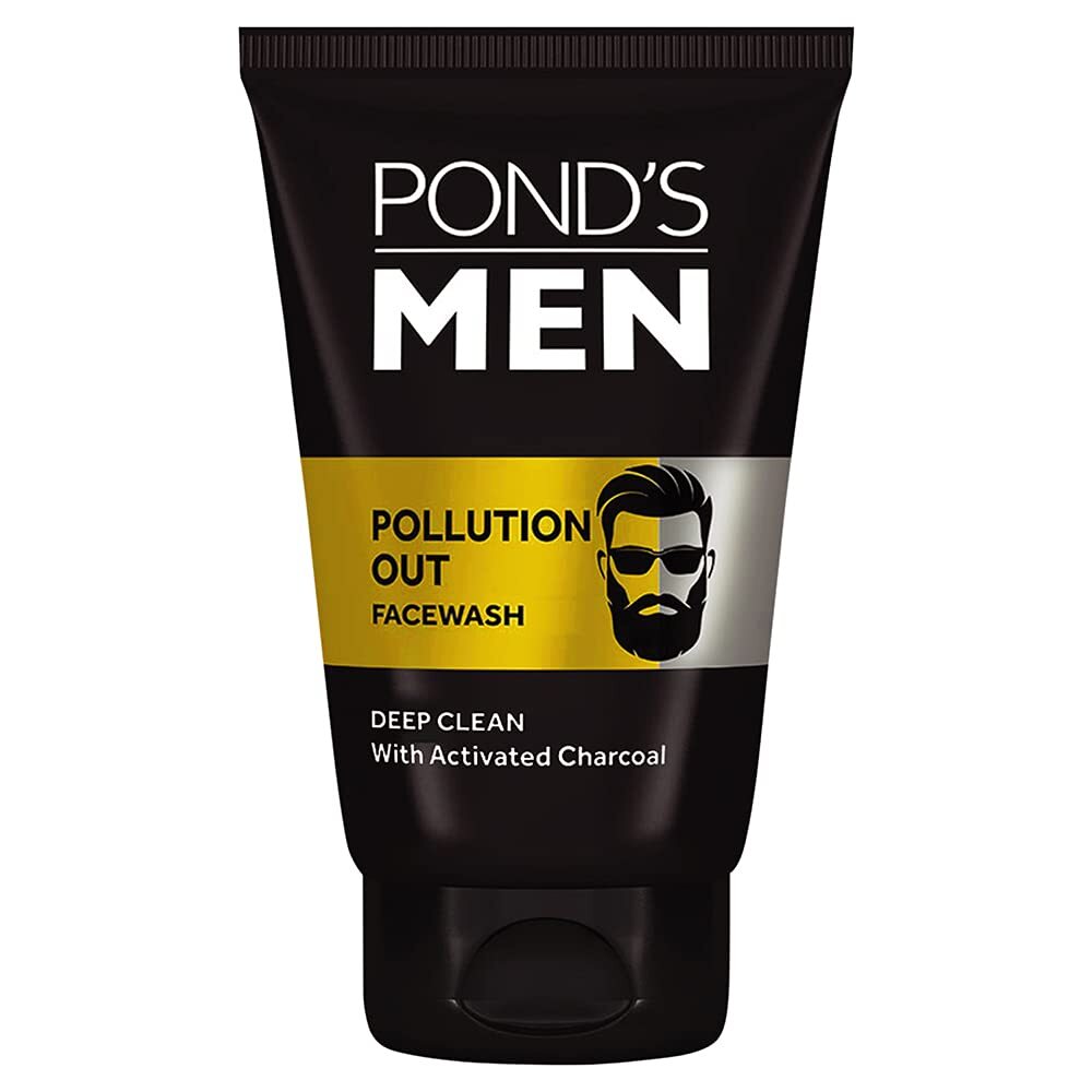 Ponds Men Pollution Out Facewash with Activated Charcoal For Deep Cleanng, 50 g