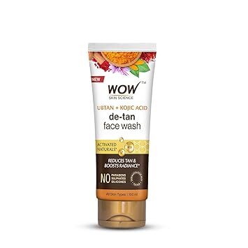 Wow Ubtan + Kojic Acid De-Tan Face Wash 100ml