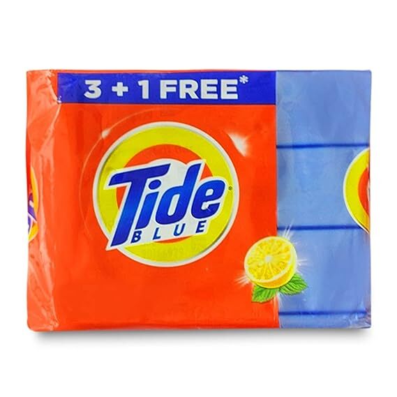 Tide Blue Detergent Bar 100g Combo (3+1 FREE)