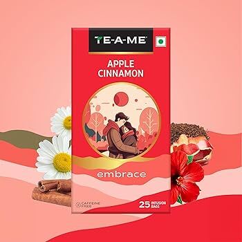 Teame fruit & flower infusions apple cinnamon embrace 25 bags