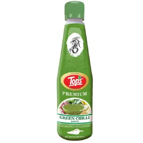 Tops Green Chilli Sauce, 650 gm