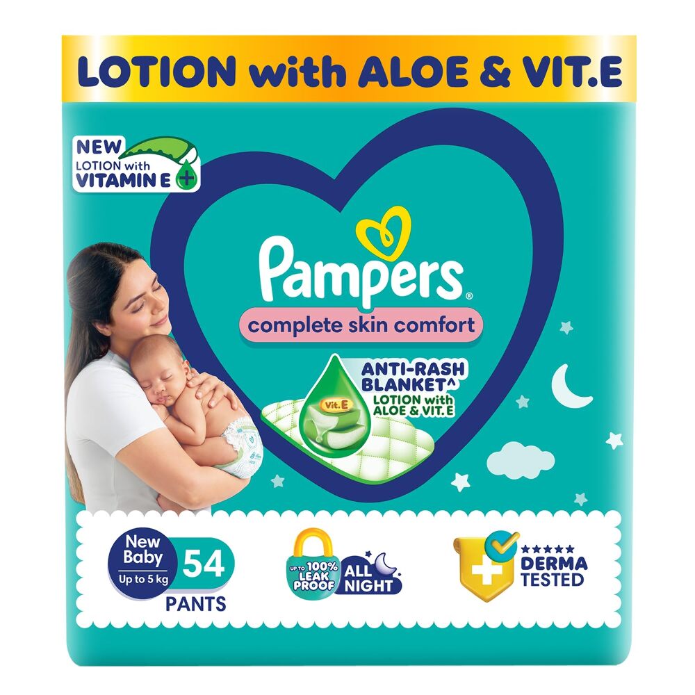 Pampers Complete Skin Comfort New Baby Up To 5kg (54Pants)