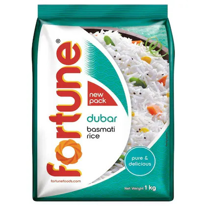 Bulk Deal - Fortune Dubar Basmati Rice 1 kg ( Pack of 3 )